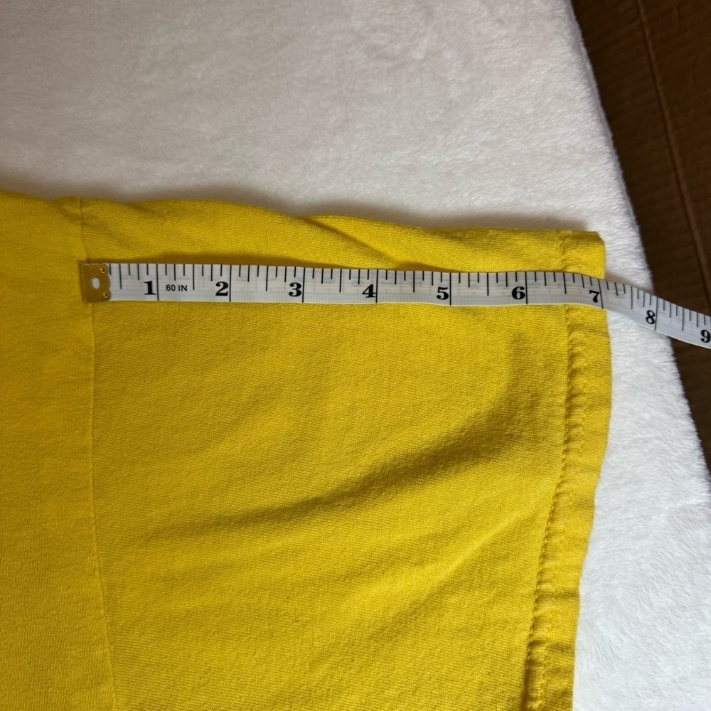 Gildan Heavy Cotton Yellow Tee with Hot Pink Lettering Mud Riding - Picture 6 of 8